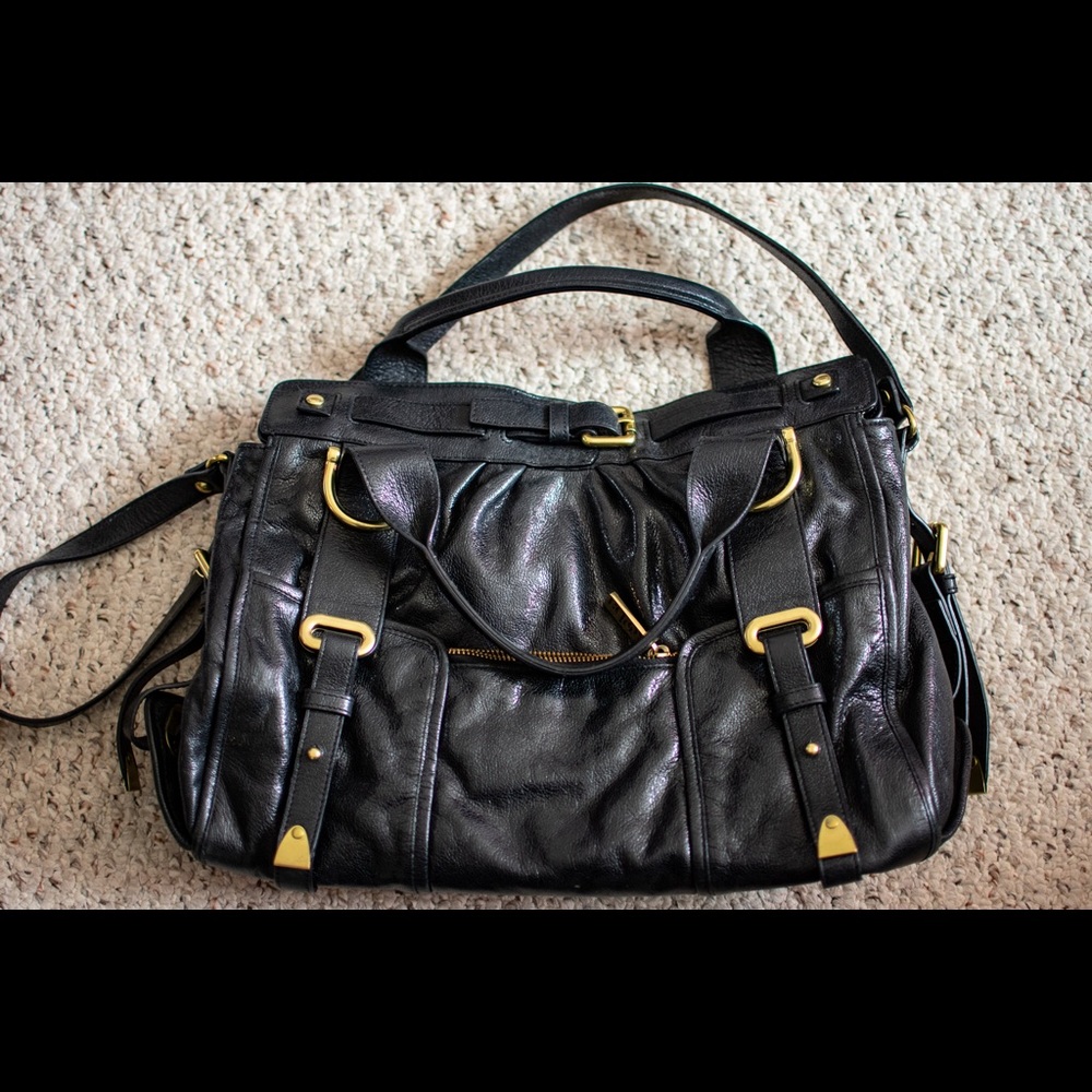 Kooba Carter Leather Satchel